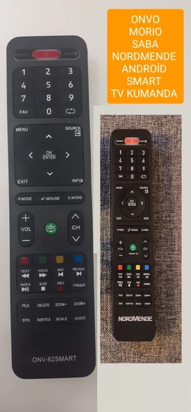 NORDMENDE- SABA- ONVO- MORIO  ANDROİD LCD LED TV KUMANDASI