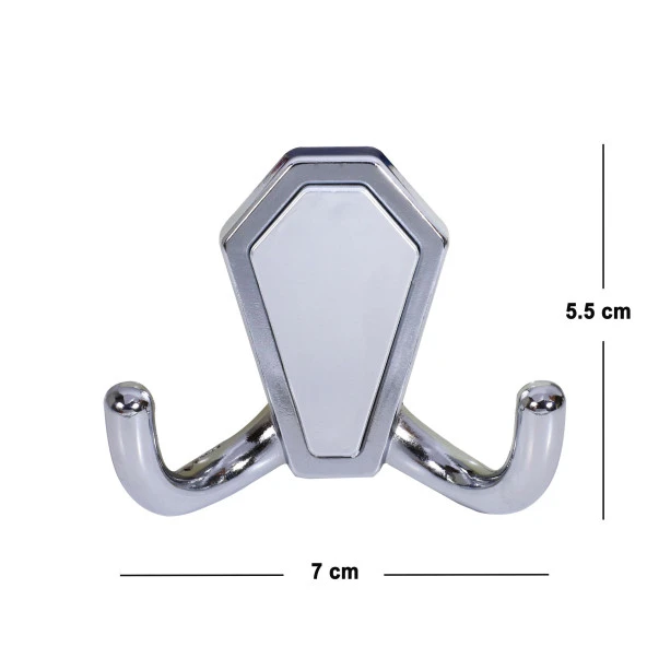 Villa Vestiyer Duvar Askısı Dolap Elbise Askılığı Krom Metal Askı - Resim 2