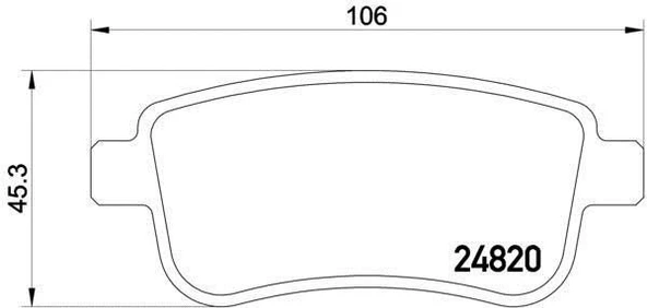 Renault Clio Arka Fren Balatasi (2020-2023) 1.3 TCE 440603734R ürün görseli