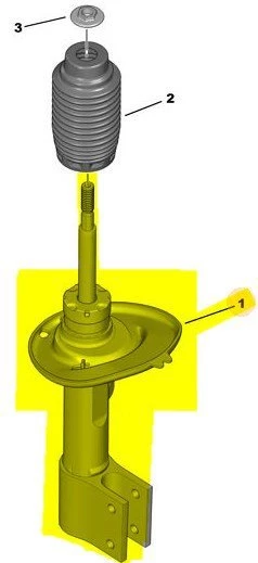 Peugeot 308 Ön Amortisör Sağ (2007-2014) 1.6, 1.6 HDI, 1.6 VTI, 1.6 L THP 9810763380 - Resim 3