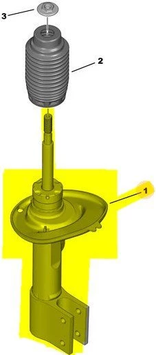 Peugeot 308 Ön Amortisör Sol (2007-2014) 1.6, 1.6 HDI, 1.6 VTI, 1.6 L THP 9810763280 - Resim 3