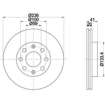Chevrolet Spark Ön Fren Disk (2009-2012) 1.2, 1.0 96574633