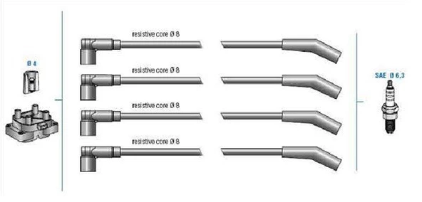 Ka Buji Kablo (1997-2008) 1.3 95FB12280AA ürün görseli
