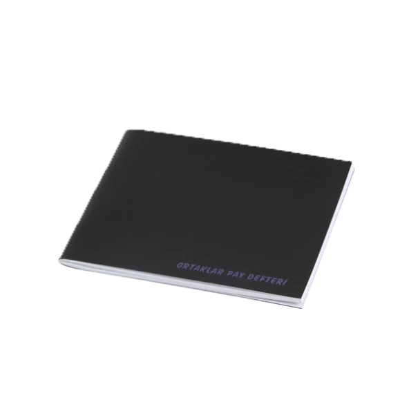 Gülpaş Ortaklar Pay Defteri Plastik Kapak 20x28 40 Yaprak
