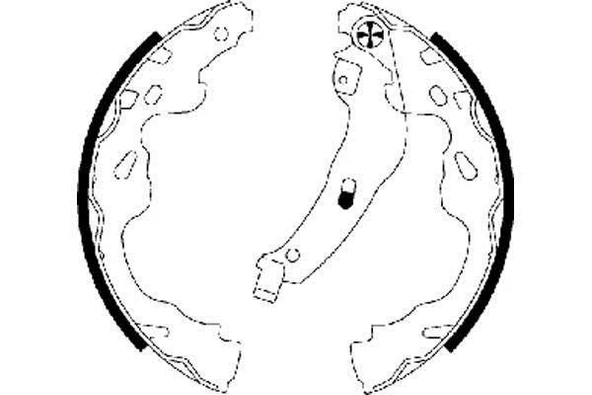 Citroen C1 Arka Fren Balatasi (2006-2017) 1.0, 1.4 044950D010 - Resim 2