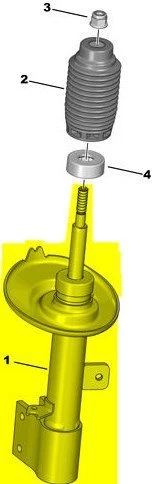 Peugeot Rcz Ön Amortisör Sağ (2010-2016) 1.6 L THP 9808140080 ürün görseli