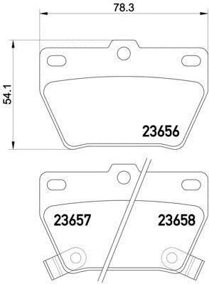 Toyota Rav4 Arka Fren Balatasi (2000-2004) 2.0 0446642020 - Resim 2