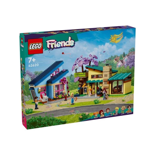Nessiworld 42620 LEGO® Friends Olly ve Paisley'nin Aile Evleri 1126 parça +7 yaş - 2