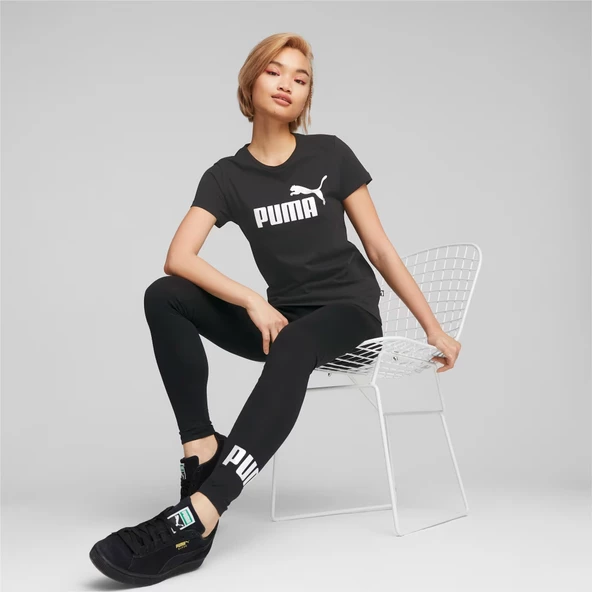 Puma 848303 Ess Metallic Logo Tee Kadın T-shirt - 7