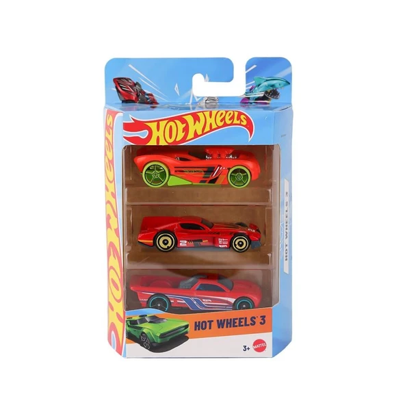 K5904 Hot Wheels 3'lü Araba Seti - 5