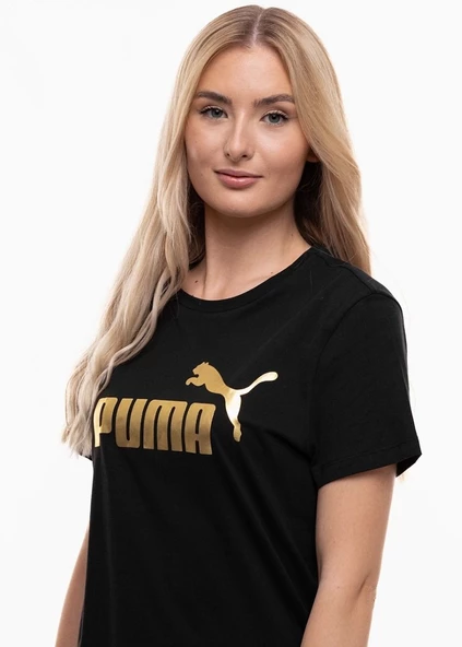 Puma 848303 Ess Metallic Logo Tee Kadın T-shirt - 11