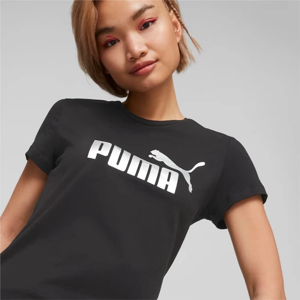 Puma 848303 Ess Metallic Logo Tee Kadın T-shirt - 5