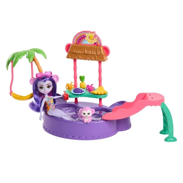 Nessiworld HTW73 Enchantimals Eğlenceli Havuz Partisi Oyun Seti - 3