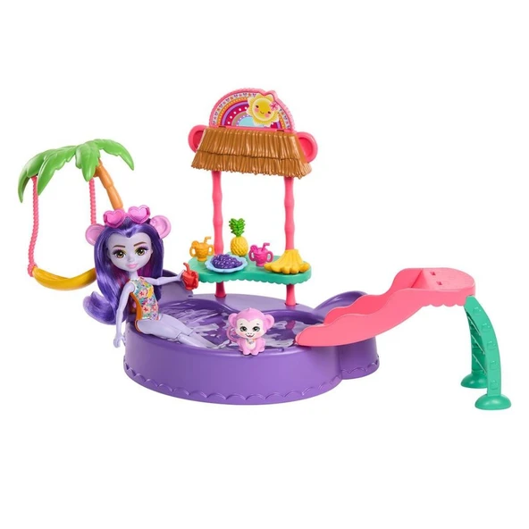 Nessiworld HTW73 Enchantimals Eğlenceli Havuz Partisi Oyun Seti - 8