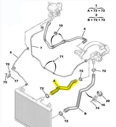 Peugeot 508 Motor Radyatörü Üst Hortum (2010-2018) 1.6 HDI 1351WQ
