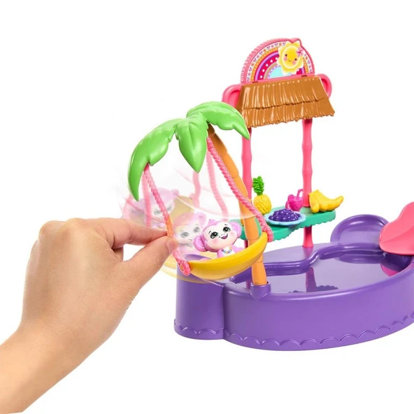 Nessiworld HTW73 Enchantimals Eğlenceli Havuz Partisi Oyun Seti - 10
