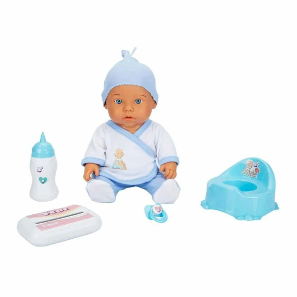 30011 Bebelou Tuvalet Zamanı Sesli Bebek Seti 35 cm -Sunman - 9