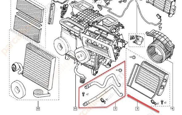 Renault Kangoo Kalorifer Borusu (2007-2021) 1.5 DCI 7701209820