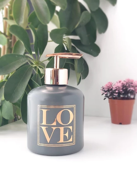 Hometarz Cam Banyo Mutfak Sıvı Sabunluk Dispanser Sabun Pompası - 8