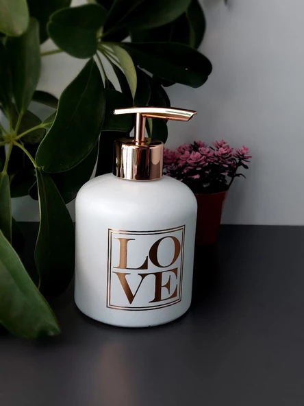 Hometarz Cam Banyo Mutfak Sıvı Sabunluk Dispanser Sabun Pompası - 5