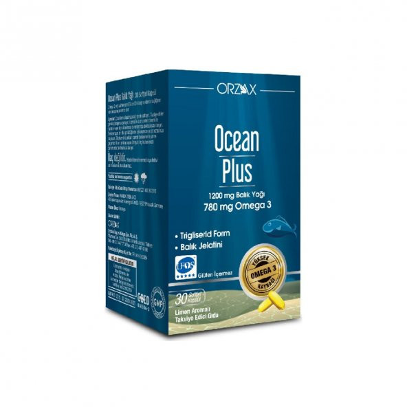 Ocean Plus Omega 3 1200 mg Balık Yağı 30 Kapsül