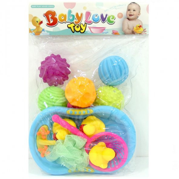 Baby Love Mini Küvet ve Vinil Banyo Oyuncakları - 4