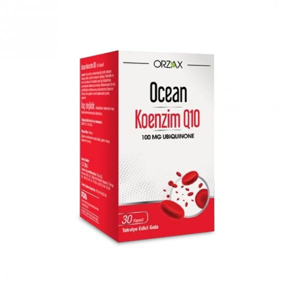 Ocean Koenzim Q10 100 mg Ubikinon 30 Kapsül