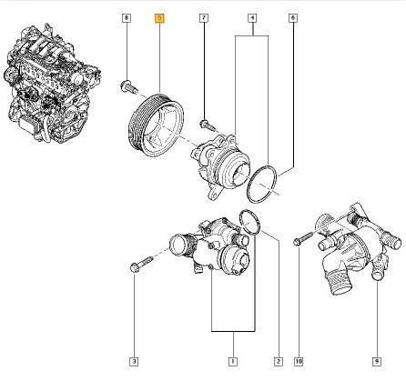 Renault Trafic Devirdaim Kasnaği (2008-2021) 1.6 DCI, 2.0 DCI 210511238R