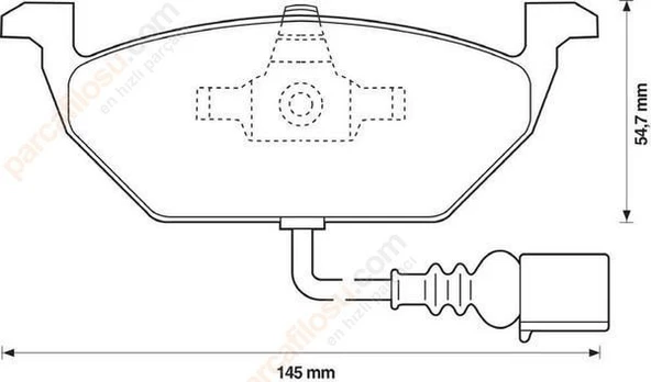 Volkswagen Polo Ön Fren Balata (2001-2020) 1.4, 1.6, 1.2, 1.0, 1.6 TDI, 1.2 TSI, 1.4 TDI, 1.2 TDI 1K0698151D - 2