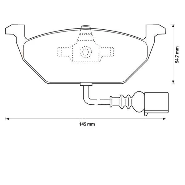 Volkswagen Polo Ön Fren Balata (2001-2020) 1.4, 1.6, 1.2, 1.0, 1.6 TDI, 1.2 TSI, 1.4 TDI, 1.2 TDI 1K0698151D - 4