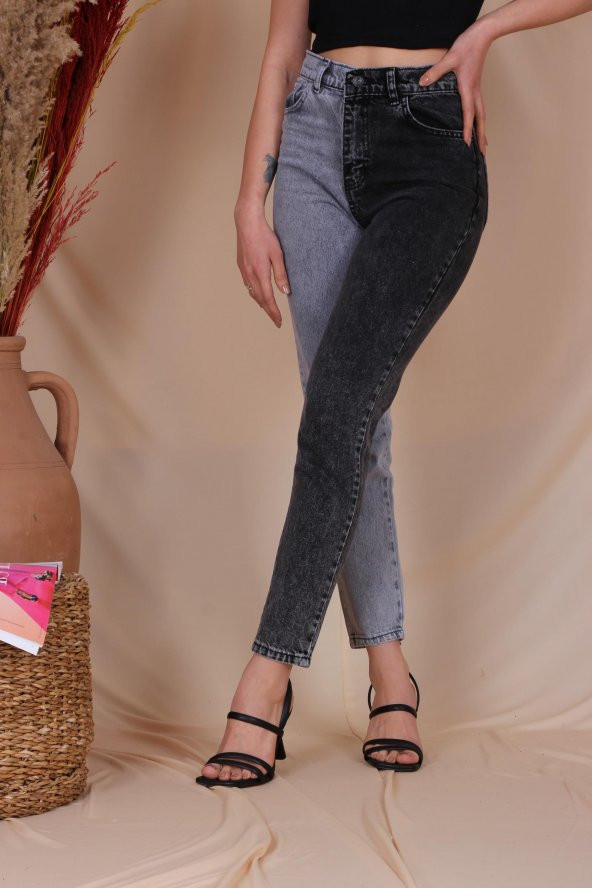 Aktuel Giyim 7818 Çift Renkli Kot Pantolon - 5