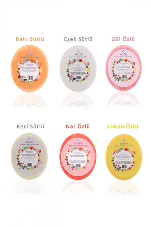 Doğal El Yapımı Ballı Sütlü Sabunlu Vücut Duş Süngeri 125 gr - 3