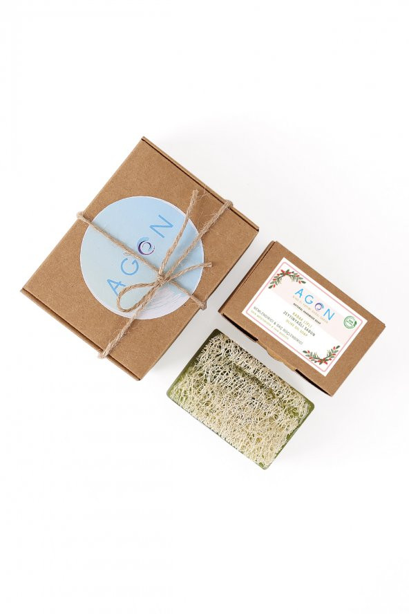 100 El Yapımı Doğal Kabak Lifli Zeytinyağı Sabunu 120 Gr - 2