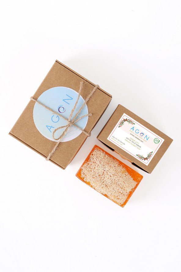 100 El Yapımı Doğal Kabak Lifli Kayısı Sabunu 120 Gr - 2