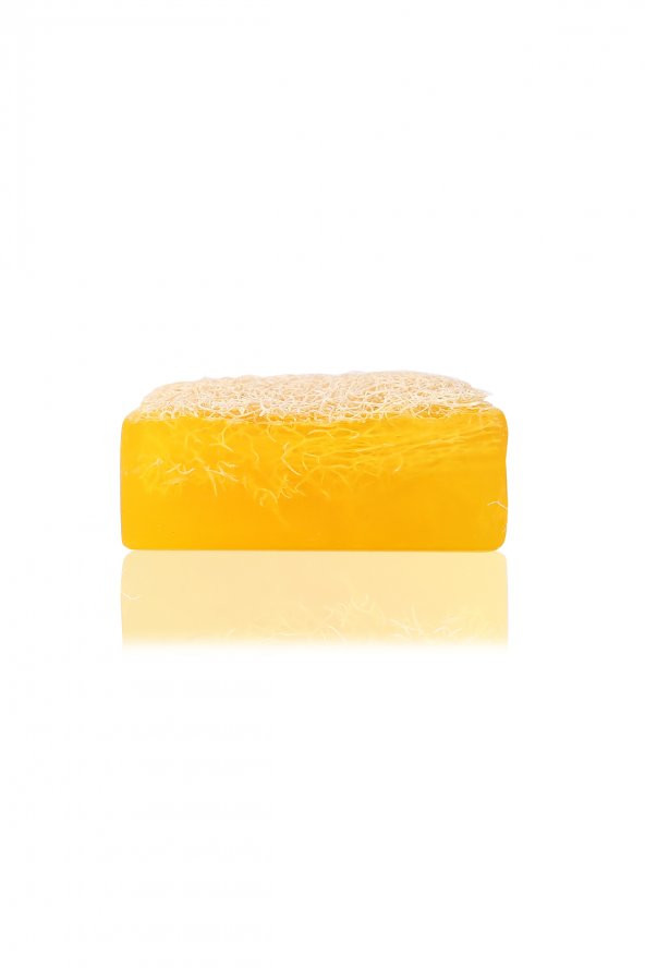 100 El Yapımı Doğal Kabak Lifli Limon Sabunu 120 Gr - 4