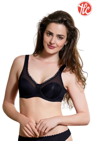 Yeni İnci Kadın Balenli Desteksiz Toparlayıcı Dantelli Sütyen - 4