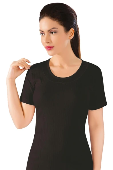 LÜX DRM 066 Ribana Kısa Kol Bayan Fanila - 3