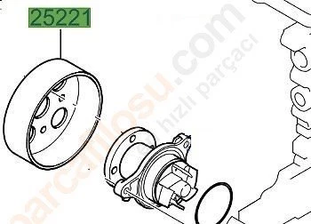 Kia Rio Devirdaim Kasnaği (2010-2019) 1.2, 1.4 2522103000 - 2