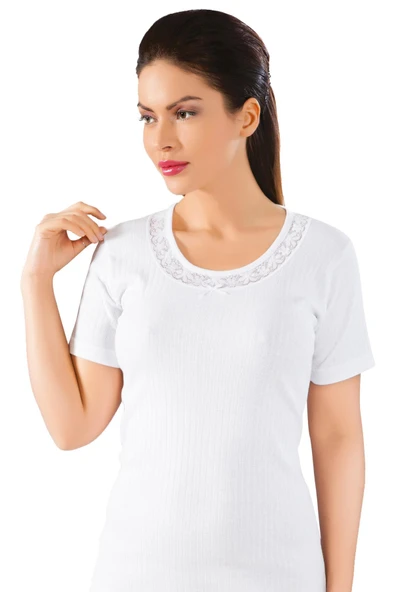 LÜX DRM 066 Ribana Kısa Kol Bayan Fanila