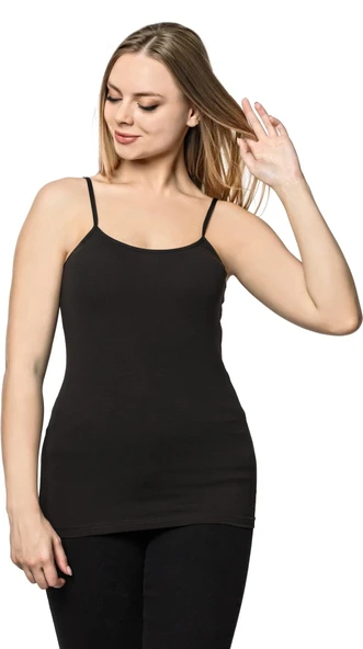 LÜX DRM 053 Ayar Askılı Pamuklu Likralı Atlet