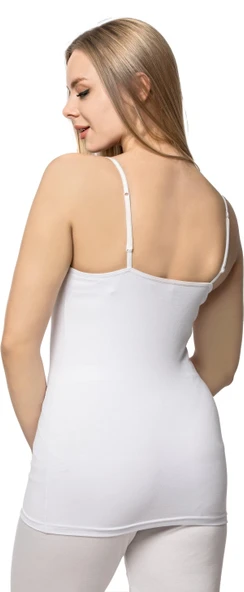 LÜX DRM 053 Ayar Askılı Pamuklu Likralı Atlet - 4