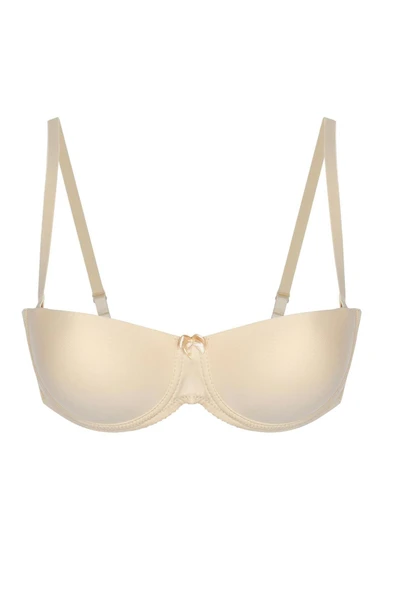 Nbb Balenli Desteksiz Straplez Kaplı Sütyen - 5