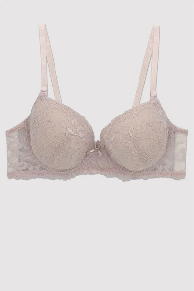 Pierre Cardin 6200 Madrid Balenli Desteksiz Dantelli Tek Sütyen - 4