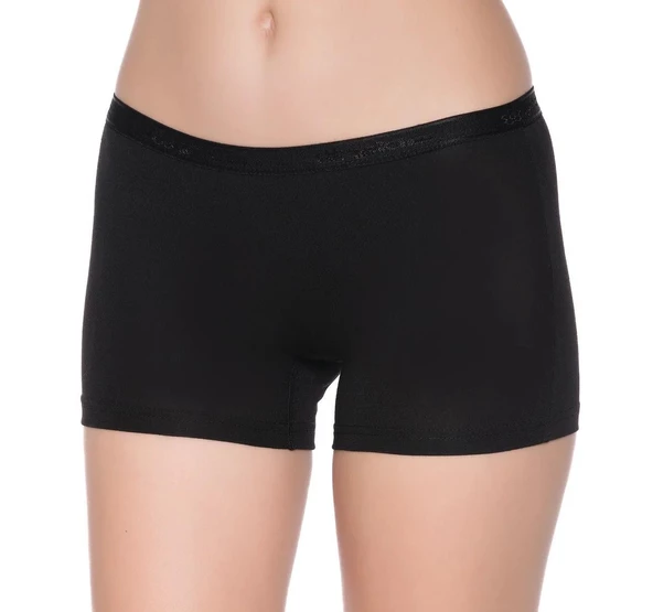 Yıldız 3625 Kadın Siyah Modal Kemerli Boxer - 2