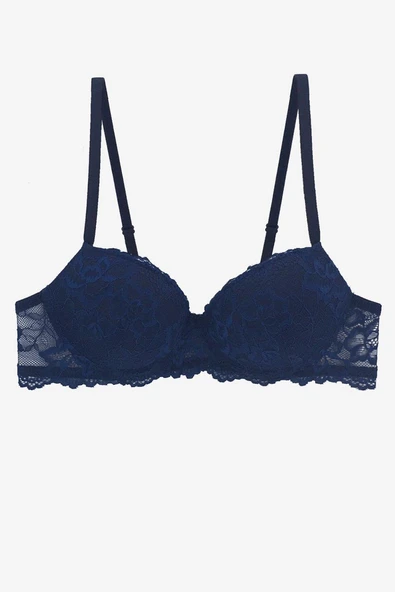 Pierre Cardin 6200 Madrid Balenli Desteksiz Dantelli Tek Sütyen - 5