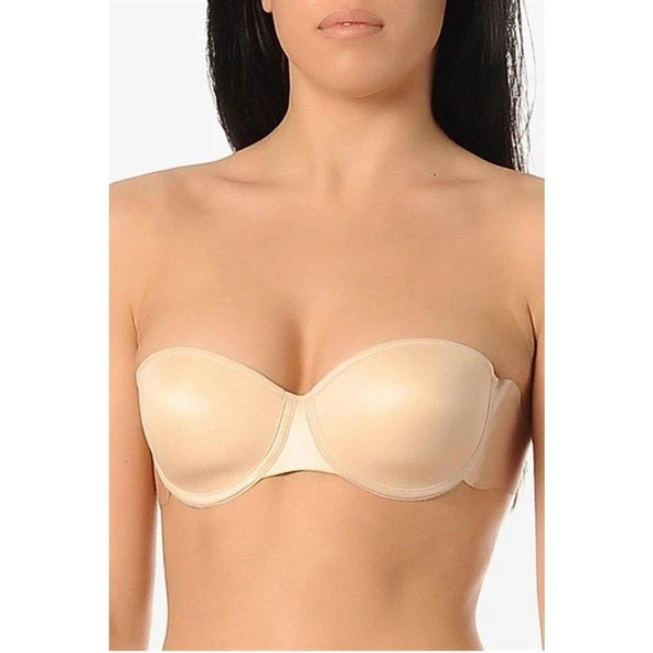 Yeni İnci 8003 Sırtsız Desteksiz Dekolte Sütyen - 5