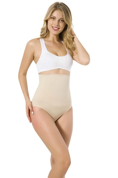 M,I Kadın Seamless Yüksek Bel Double Slip Korse - 3