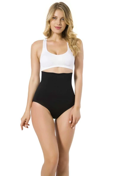 M,I Kadın Seamless Yüksek Bel Double Slip Korse - 5