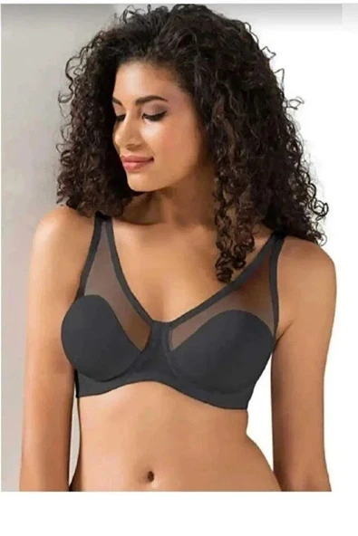 Le Jardin 9200 Tüllü Balenli Desteksiz Toparlayıcı Tek Sütyen - 6