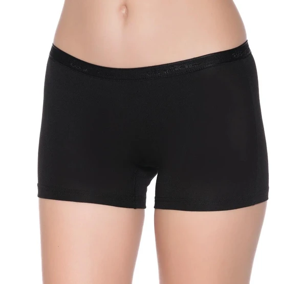 Yıldız 3625 Kadın Siyah Modal Kemerli Boxer - 2